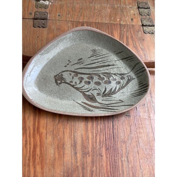 Other - Pottery Trinket Dish Ashtray Alaska Artisan Studio Pottery Hand painted …
